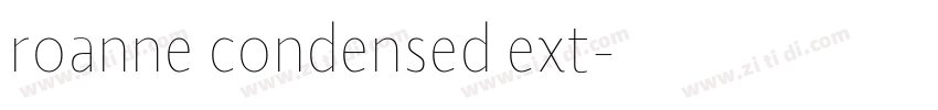 roanne condensed ext字体转换